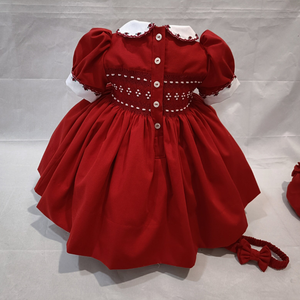 Robe en lin doux smocké faite à la main pour bébé filles Style décontracté pour le premier anniversaire de l'enfant en bas âge OEM Made in Vietnam - Product Image 4