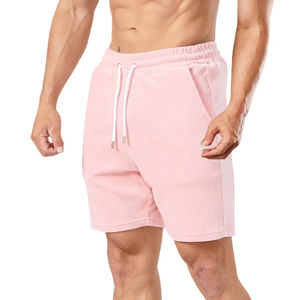 Pantalones Cortos Deportivos de Verano para Hombre, de Lona, Tejido Sólido, Transpirable, de Cintura Media, Secado Rápido, Elásticos, para Correr, Entrenar, Holgados e Informales - Product Image 5