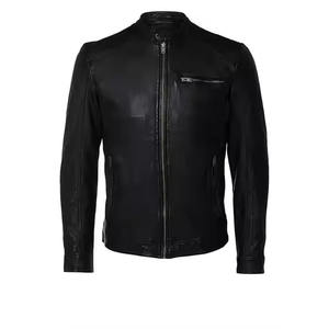 แจ็คเก็ตหนังลำลองสำหรับผู้ชาย ฤดูใบไม้ผลิและฤดูหนาว ดีไซน์เข้ารูป หล่อ เท่ ระบายอากาศได้ดี แห้งเร็ว - Product Image 3