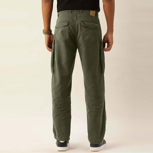 Vêtements décontractés Pantalon cargo à la mode unique Pantalon cargo personnalisé de couleur différente Pantalon cargo teint en couleur pleine grandeur Service OEM - Product Image 3