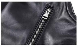 Professionnel hiver moto gilet respirant hommes unisexe en cuir noir véritable motard gilet Logo personnalisé décontracté sans manches conception - Product Image 4