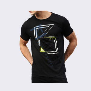 เสื้อยืดผ้าฝ้ายโพลีเอสเตอร์สำหรับผู้ชาย,เสื้อยืดแบบสวมศีรษะพิมพ์ลายสำหรับผู้ชาย DIY ปรับแต่งได้ - Product Image 1