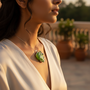 สร้อยคอจี้เพชรทรงเรขาคณิตสำหรับผู้หญิง ทองคำ 14K ชุบโรเดียม ของขวัญ - Product Image 3