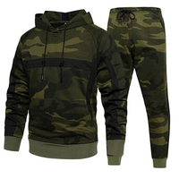 Chándal Deportivo de Camuflaje Personalizado Unisex al por Mayor, con Mangas Largas, Estampado Técnico, Capucha, Bolsillos Laterales, Talla Grande para Invierno