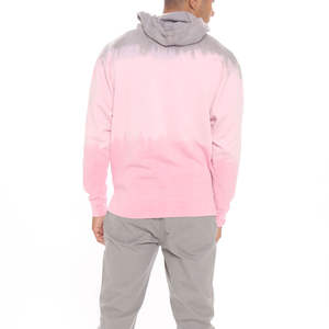 Sweat-shirt à capuche pour homme en coton mélangé, décontracté, à enfiler, imprimé tie-dye, avec col brodé, basiques d'hiver 2025 - Product Image 5