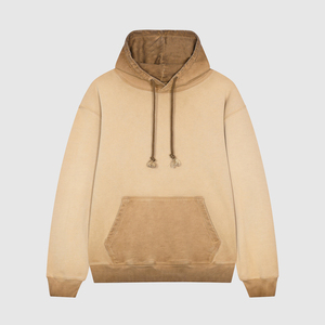Newest Vintage Custom Logo High Quality Hoodie Men's Oversized 450gsm 100% Cotton Hoodie Acid Washed Pullover Hoodie