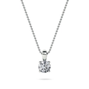 Colgante de diamante pulido de corte redondo de 0.30 ct, diamante cultivado en laboratorio en platino, para bodas, compromisos y fiestas. - Product Image 3