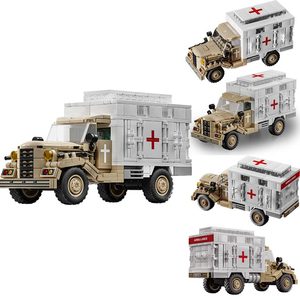 لعبة مركبات عسكرية بلاستيكية من الحرب العالمية الثانية بالجملة، هدية للأطفال، نموذج تعليمي لبناء دبابة وشاحنة قابل للتركيب - Product Image 4