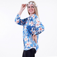 Vestido Casual de Viscosa con Estampado Floral Dulce para Mujer, Personalizado, con Hombros Caídos, Talla Grande, con Botones, Natural y Ecológico