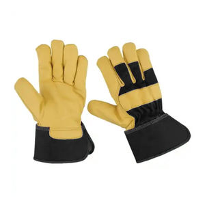 Precio barato vaca Split cuero guantes de trabajo seguridad soldadura construcción conductor trabajo cuero Rigger guantes de mano al mejor precio - Product Image 4