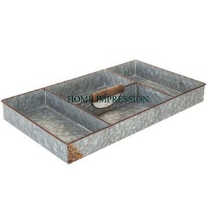 Plateaux de restauration rapide pour restaurants et cafés Plateaux de service rectangulaires de différentes tailles galvanisés de qualité exclusive - Product Image 5