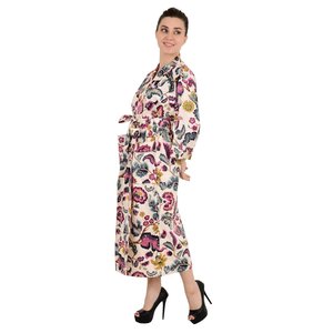 Boho Summer Luxury Lightweight Cotton <b>Kimono</b> Hand-Printed Floral Indian Style for <b>Beach</b> Vacation Cover Ups - Product Image 4
