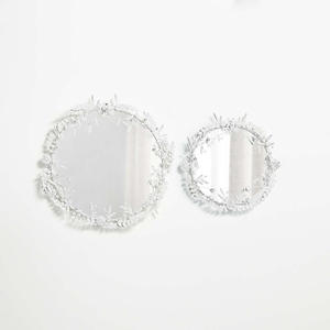 Customizable Wall <b>Mirror</b> With Flowers at the Frame With Customized Frame Color and Size for Home Decoration Hotels - Product Image 5