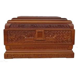 Urna para cenizas de madera maciza de estilo europeo de gama alta, suministros funerarios respetuosos con el medio ambiente, recuerdo para cenizas humanas de la India - Product Image 4