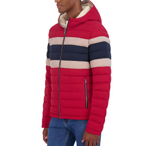 Doudounes d'hiver pour hommes de grande taille pour hommes avec fermeture à glissière et fermeture OEM de grande taille vestes rembourrées pour hommes avec logo - Product Image 3