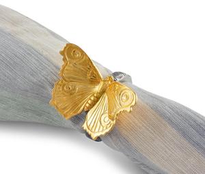 Customized Modern Elegant Metal Gold <b>Butterfly</b> Design Ring Cloth Roll Napkin Holder For Home Hotel And Restaurants Decor - Product Image 3