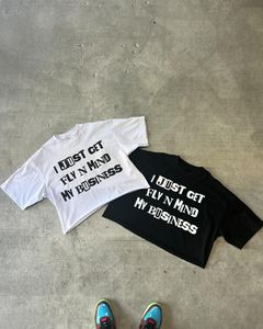 T-shirt personnalisé en coton de taille supérieure à 270gsm, poids lourd, coupe boxy, épaules tombantes, épaules tombantes, col rond, t-shirts pour hommes - Product Image 6