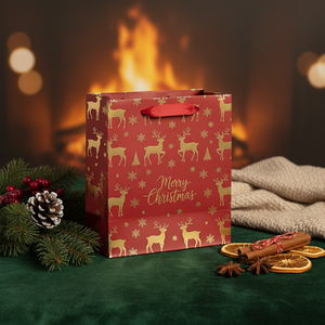 Bolsa de papel de arte ecológica festiva para envolver regalos Decoración Favores de fiesta - Product Image 4