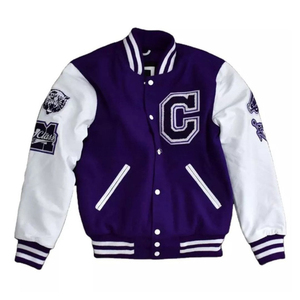 Veste de baseball à simple boutonnage personnalisée HBCU 2025 pour hommes avec logo technique brodé sur le devant vestes pour hommes - Product Image 5