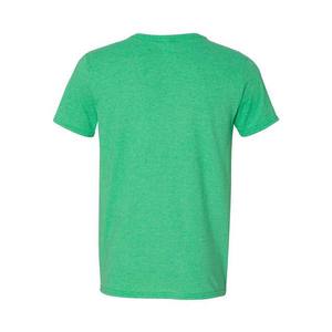 T-shirt de sport d'été pour hommes à la mode Nouvelle mode col en V à manches courtes couleur unie sur mesure en polyester coton chemises pour hommes OEM - Product Image 4