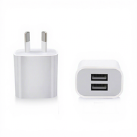 Chargeur mural double USB Yihuixin 5V 2.1A à charge rapide certifié SAA 10.5W pour téléphones, tablettes, montres, norme australienne