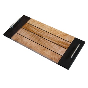 Hotelware Plateau de service alimentaire de haute qualité Plateau de service en bois et en résine Plateau à fruits Meilleure vente Plateau de service en bois d'acacia - Product Image 6