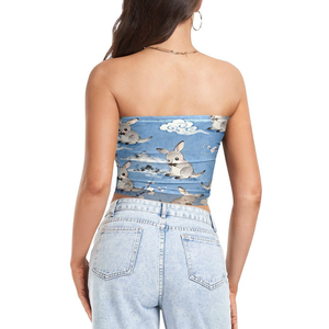 Top court en tricot sans manches pour femmes |   Nouveau débardeur au design tendance |   100% polyester respirant, écologique, décontracté, yoga - Product Image 2