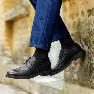 รองเท้าหนังผู้ชายแบบทางการ พรีเมียม หนังวัวแท้ทั้งคู่ ดีไซน์หรูหรา เหมาะสำหรับผู้บริหาร รองเท้าทางการสำหรับผู้ชาย - Product Image 3