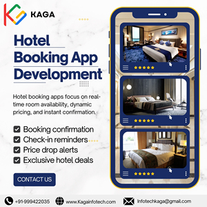 تطوير تطبيق حجز الفنادق المبسط لنظام أندرويد - إصدار الشركات يوفر توفر الغرف في الوقت الفعلي - Product Image 3