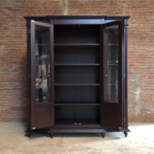 Vente de gros Armoire de chambre à coucher en bois d'acajou d'Indonésie Armoire de rangement pour vêtements - Product Image 1