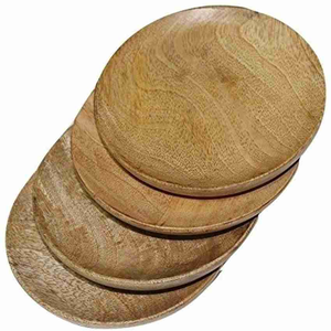 Ensemble d'assiettes à dîner en bois, échantillon gratuit, assiettes à dîner en bois modernes de haute qualité, cadeau d'affaires - Product Image 5