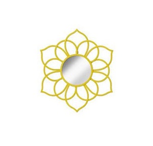 Vente en gros Cadre en alliage de fer Miroir rond décoratif mural style moderne noir et or 60cm 80cm - Product Image 1