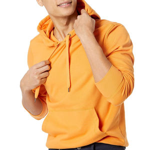 ธรรมดาหนา 500/400gsm Boxy ว่างเปล่าเสื้อกันหนาวหมวกผู้ชายผ้าฝ้ายขนแกะผู้ผลิตที่กําหนดเองเฮฟวี่เวทเสื้อกันหนาวหมวกสําหรับขายบริการ OEM - Product Image 3