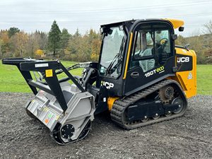 Cargadora de orugas JCB 150T Eco con motor Yanmar, bomba, caja de cambios, cilindro hidráulico Huade de alta eficiencia y trituradora forestal FAE - Product Image 5