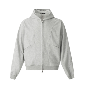 Vente en gros de sweats à capuche pour hommes de haute qualité, surdimensionnés, avec logo personnalisé brodé, poche, élégants, d'hiver, zippés, imperméables, teints unis, en gros - Product Image 1