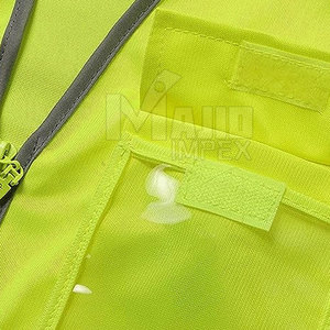 Chaleco de seguridad de alta visibilidad con tiras reflectantes para trabajos de construcción, chaleco de seguridad ligero y ajustable para adultos - Product Image 4