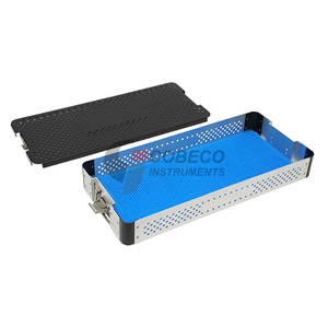 Plateau de stérilisation en aluminium anodisé, bac d'autoclave, organisateur d'instruments, cassette résistante à la corrosion pour le secteur médical et dentaire - Product Image 3