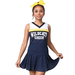 Uniformes de Animadoras Profesionales Personalizados 2026, Conjuntos sin Mangas 100% Poliéster, Ropa Deportiva Cómoda para Mujer, Servicio OEM - Product Image 1