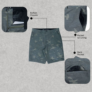 กางเกงขาสั้นเล่นกีฬาสำหรับผู้ชายกางเกงขาสั้นผ้ายืด4ทางผ้าแห้งเร็วแบบลำลองออกแบบได้ตามต้องการ - Product Image 4