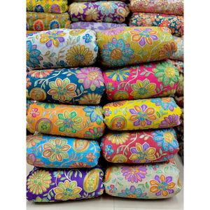 Tissu en crêpe naturel HONEY LACE de haute qualité, perles florales, poids moyen, pour mariage, vêtements décontractés, respirant, antistatique, non tissé - Product Image 4