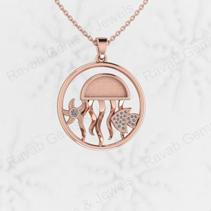 25mm círculo pulpo estrella de mar con CZ bisel en blanco encanto colgante Ajuste de montaje alta calidad 925 Plata leche materna cenizas joyería - Product Image 2