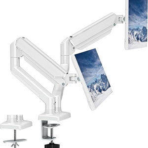 Supporto <span class=keywords><strong>a</strong></span> doppio Monitor completamente regolabile con Grommet Base di montaggio staffa di visualizzazione espandibile per schermi di Computer da 13 <span class=keywords><strong>a</strong></span> <span class=keywords><strong>32</strong></span> pollici - Product Image 5