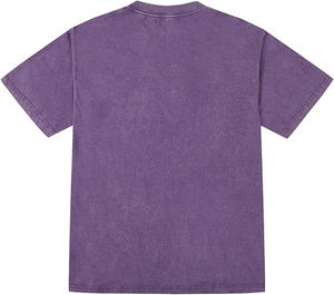 Lo último en camisetas personalizadas de manga corta de algodón 100% para hombre, lavada con ácido camiseta lisa en blanco de alta calidad, estampado de tela de punto - Product Image 4