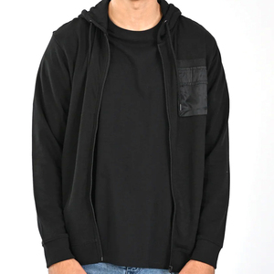Wholesale Custom Heavy 100% Cotton Zip Hoodie for Men Streetwear Oversized Hoodies Plain Dyed Plus Size for Winter OEM Service - Product Image 1