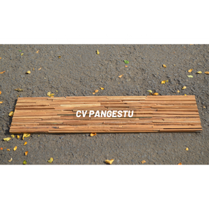 PANGESTU Paneles de Pared Modernos 3D de Madera No Tejida, Diseño Geométrico, Insonorizantes, de Teca de Indonesia, para Comercios y Villas - Product Image 3