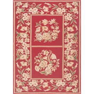 Chinese (c.2000) Ribbon Red/Wasabi Tapestry Elegant <b>Wall</b> <b>Decorative</b> Tapestry - Product Image 1