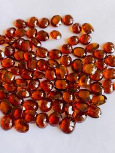 โกเมนเฮสโซไนท์ธรรมชาติจากบราซิลเป็น AAA แบบหลวมการตัดรูปไข่การตัดที่สมบูรณ์แบบได้รับการรับรองสำหรับการใช้เครื่องประดับ - Product Image 5