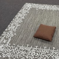 Tapis de luxe fait main en laine mélangée touffetée pour salon, usage de prière, grande surface rectangulaire