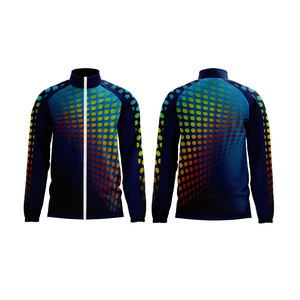 Chaqueta Deportiva Personalizada de Fábrica para Hombre, Corte Ajustado, Cuello Alto, con Cierre y Logotipo Frontal, para Entrenamiento Deportivo y Uso Diario - Product Image 1