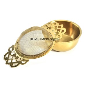 Elegant Look Most Demanded High Grade Gold Plated Luxurious Quality Metal Made <b>Tea</b> Strainer Home & Hotel Kitchenware Accessories - Product Image 2